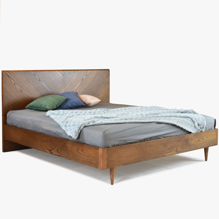 Postel v retro designu 180 x 200, Bordo