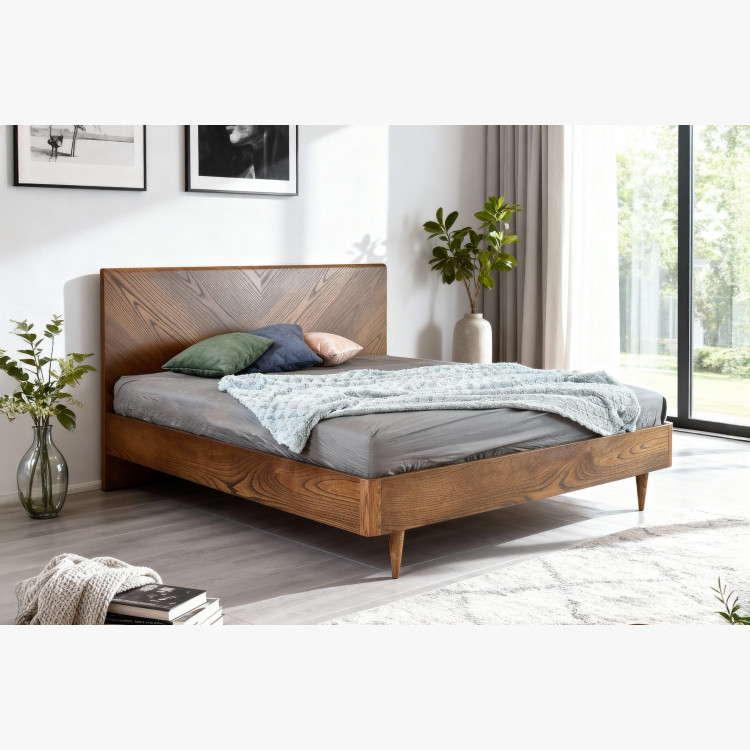 Postel v retro designu 180 x 200, Bordo