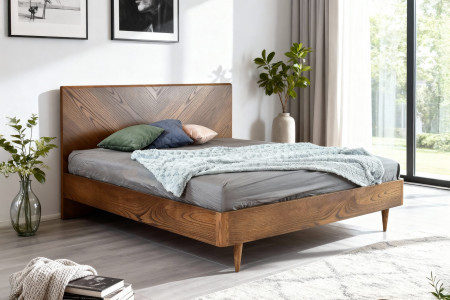 Postel v retro designu 160 x 200, Bordo