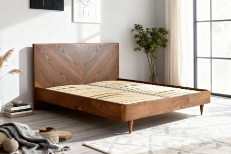 Postel v retro designu 160 x 200, Bordo