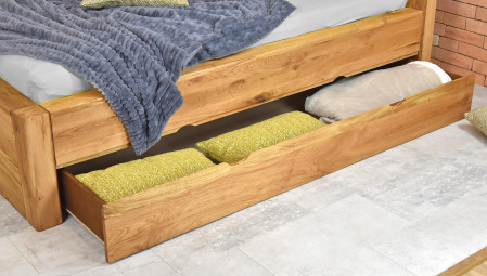 Postel z masivu s úložným prostorem, Julia 160 x 200 cm
