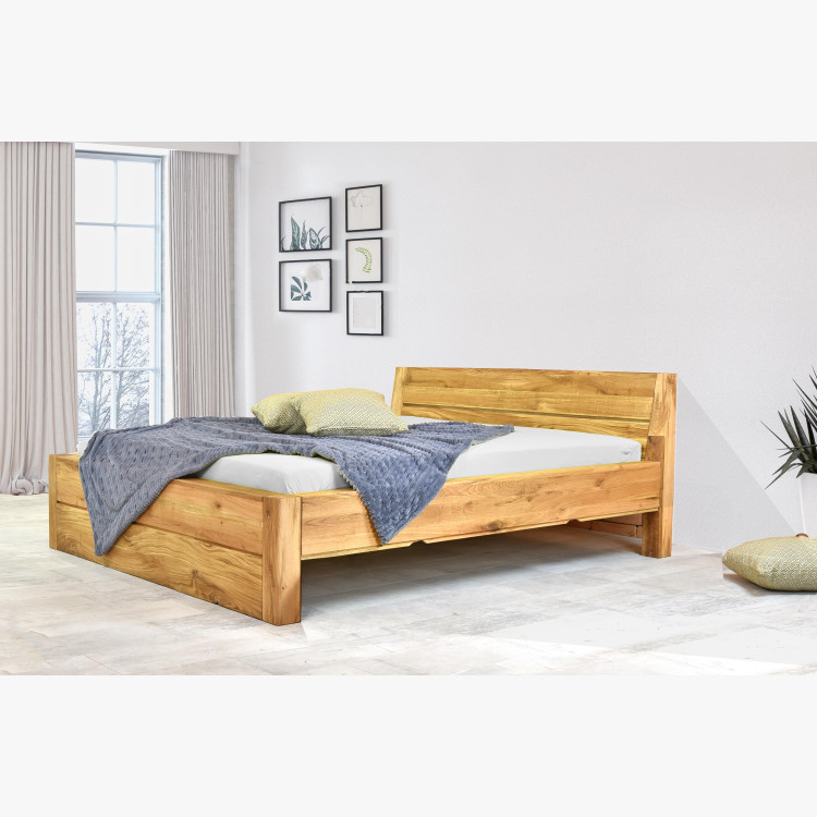 Postel z masivu s úložným prostorem, Julia 160 x 200 cm