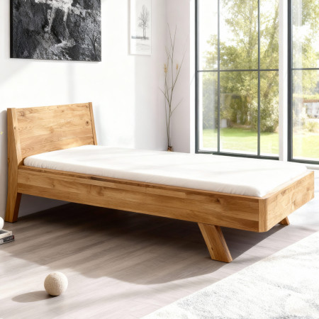 Jednolůžková dubová postel, Marina 90 x 200 cm