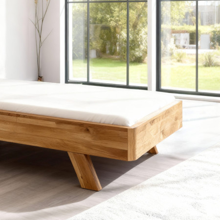 Jednolůžková dubová postel, Marina 90 x 200 cm