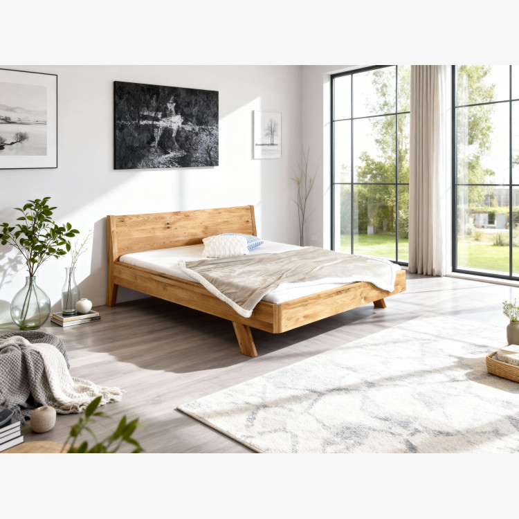 Jednolůžková dubová postel, Marina 90 x 200 cm