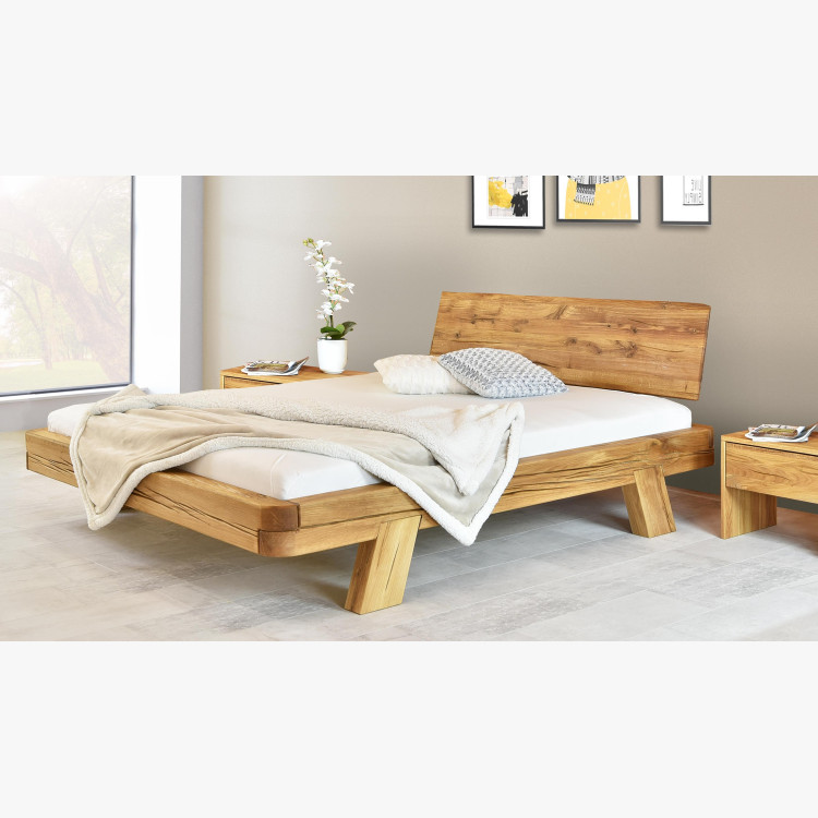 Dubová luxusní postel z trámů, Manželská Mia 180 x 200 cm