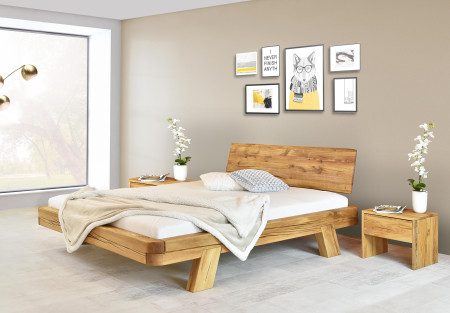 Dubová luxusní postel z trámů, Manželská Mia 180 x 200 cm