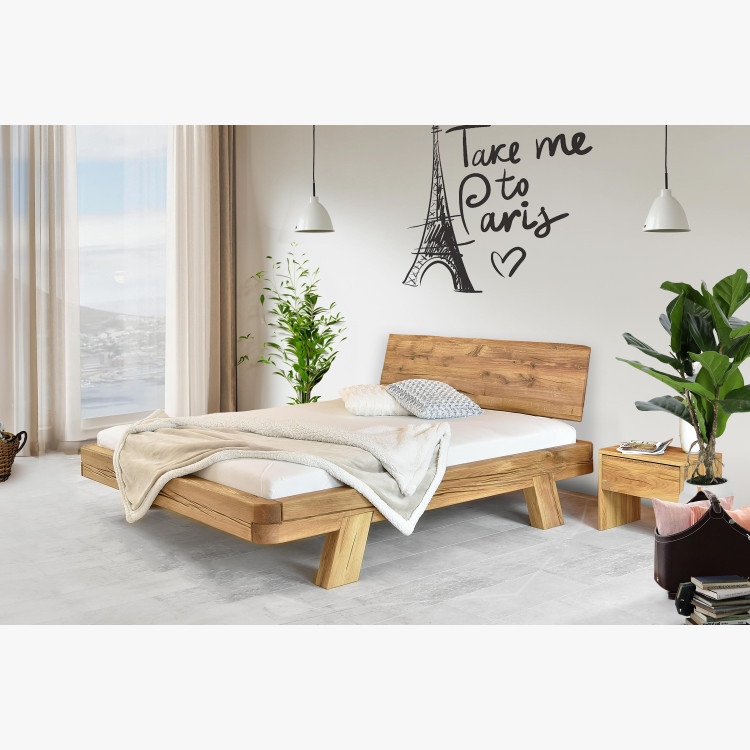 Dubová luxusní postel z trámů, Manželská Mia 180 x 200 cm