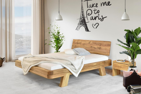 Dubová luxusní postel z trámů, Manželská Mia 180 x 200 cm