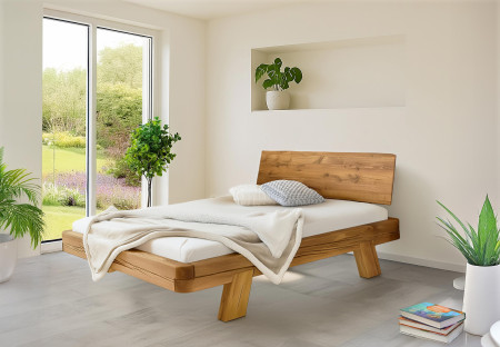 Dubová luxusní postel z trámů, Manželská Mia 180 x 200 cm