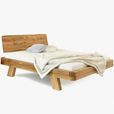 Dubová luxusní postel z trámů, Manželská Mia 180 x 200 cm