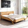 Massivholzbett Eiche 180x200 cm mit Lattenrost