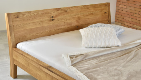 Dubová postel z masivu, marina 180 x 200 cm