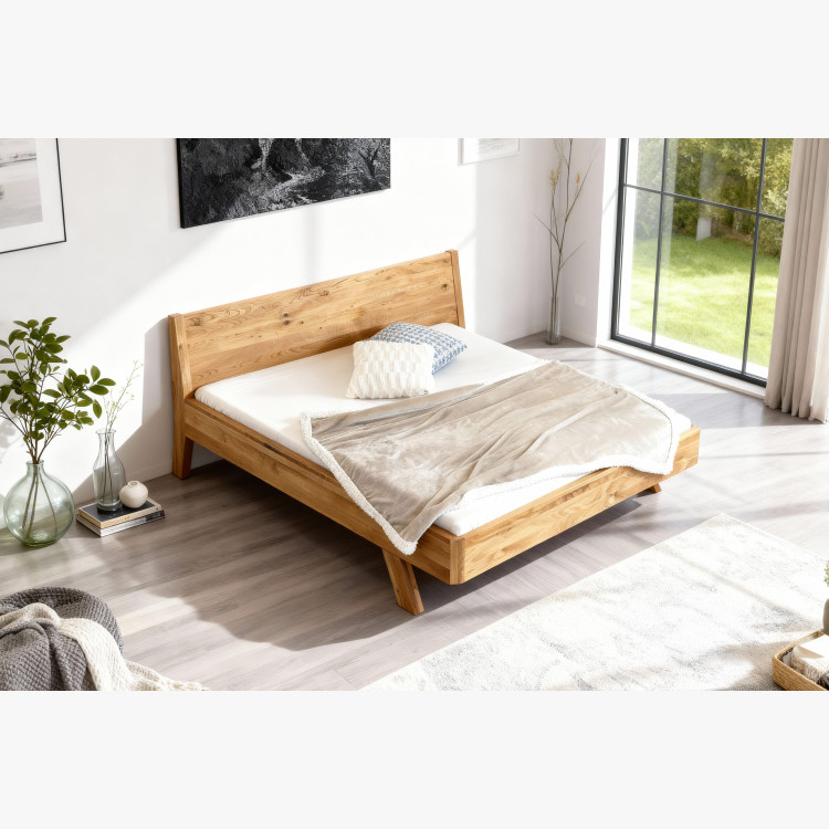 Dubová postel z masivu, marina 180 x 200 cm