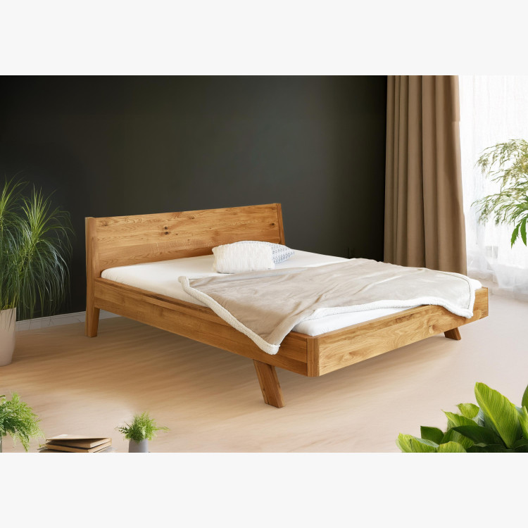 Dubová postel z masivu , marina 140 x 200 cm