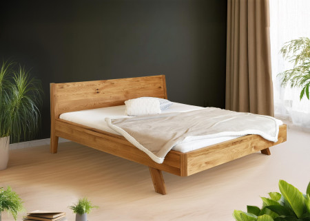 Dubová postel z masivu , marina 140 x 200 cm