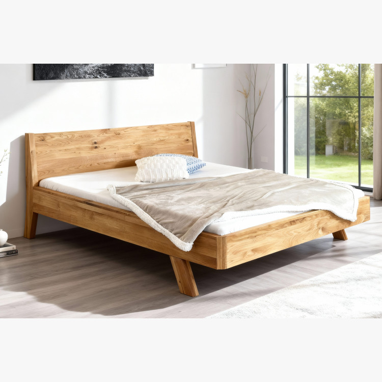 Dubová postel z masivu , marina 140 x 200 cm