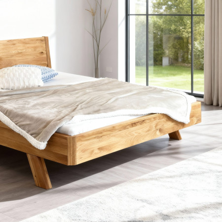 Dubová postel z masivu , marina 140 x 200 cm