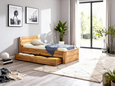 Dřevěná jednolůžková postel Julia 90 x 200