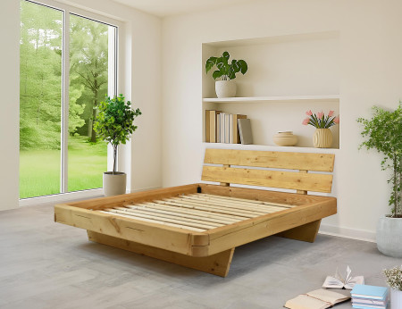 Poctivá postel z masivu smrk 180 cm