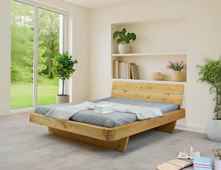 Poctivá postel z masivu smrk 180 cm