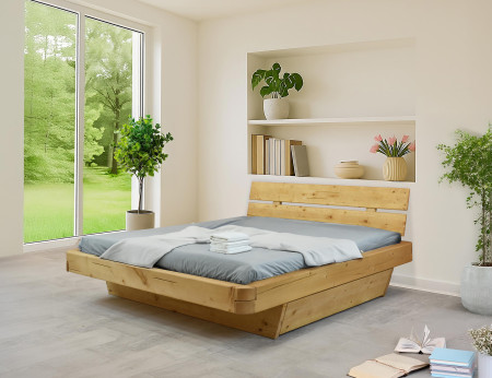 Poctivá postel z masivu smrk 180 cm