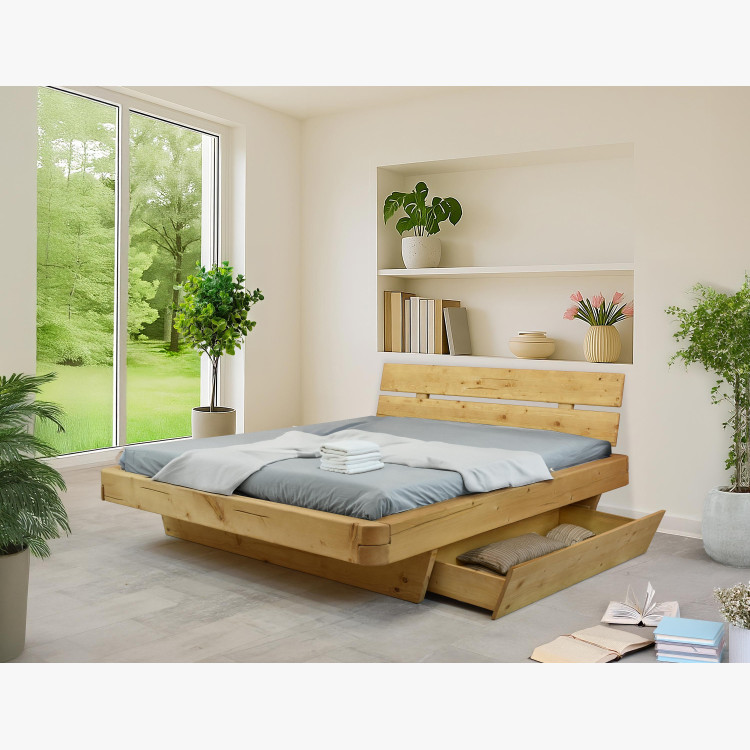 Poctivá postel z masivu smrk 180 cm