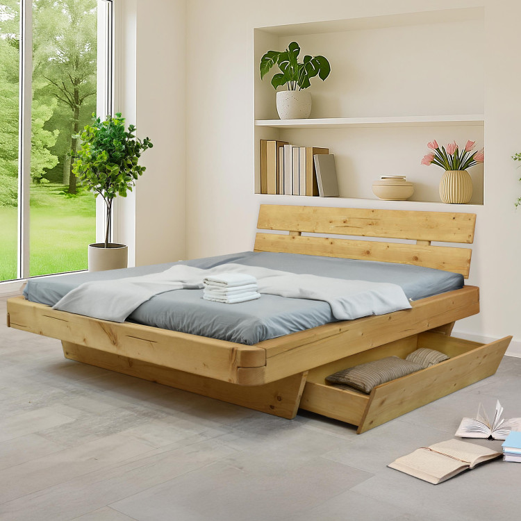 Poctivá postel z masivu smrk 180 cm