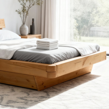 Poctivá postel z masivu smrk 180 cm