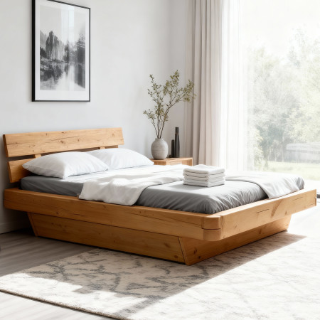 Poctivá postel z masivu smrk 180 cm