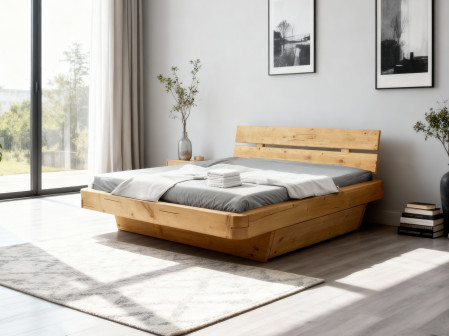 Poctivá postel z masivu smrk 180 cm