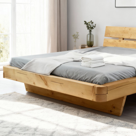 Poctivá postel z masivu smrk 180 cm Včetně šuplíků pod postel