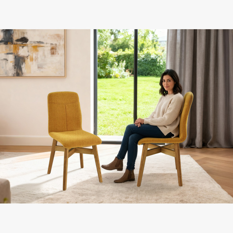 Esszimmerstuhl YORK, gelb - easy clean