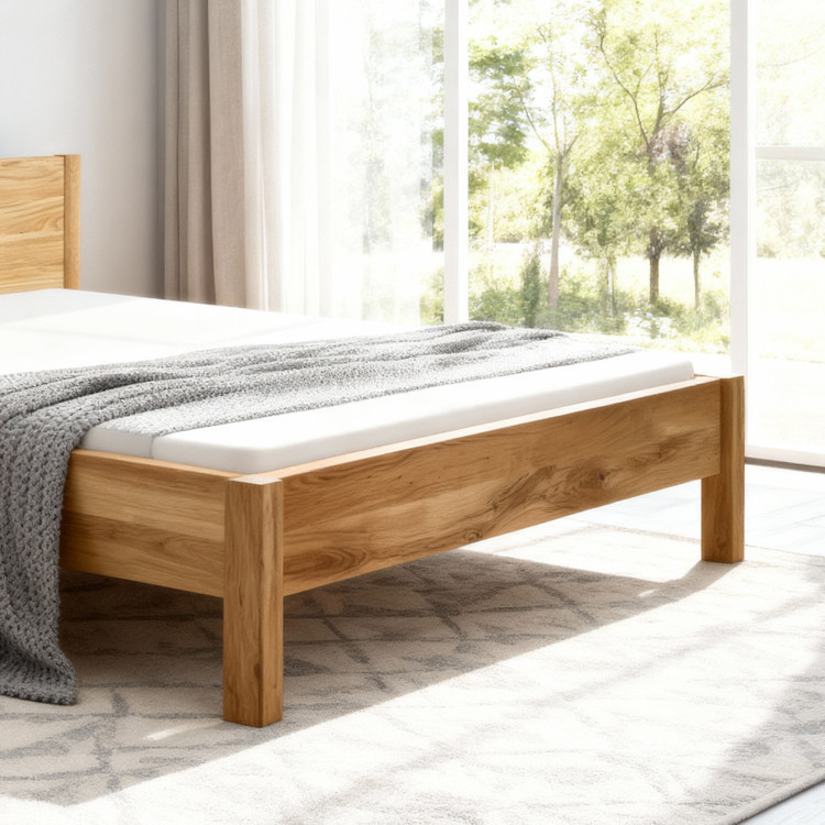 Eichenbett aus Massivholz 180 x 200 cm Richard - robust & elegant