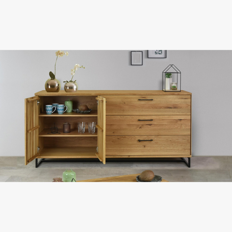 Große Kommode fürs Schlafzimmer - Massivholz im Loft-Stil, Lagos 49