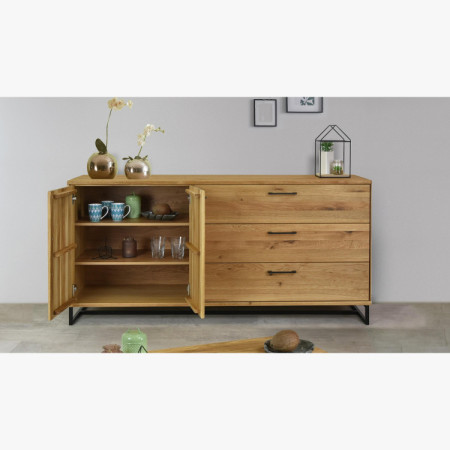 Große Kommode fürs Schlafzimmer - Massivholz im Loft-Stil, Lagos 49