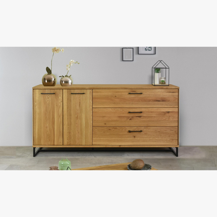 Große Kommode fürs Schlafzimmer - Massivholz im Loft-Stil, Lagos 49