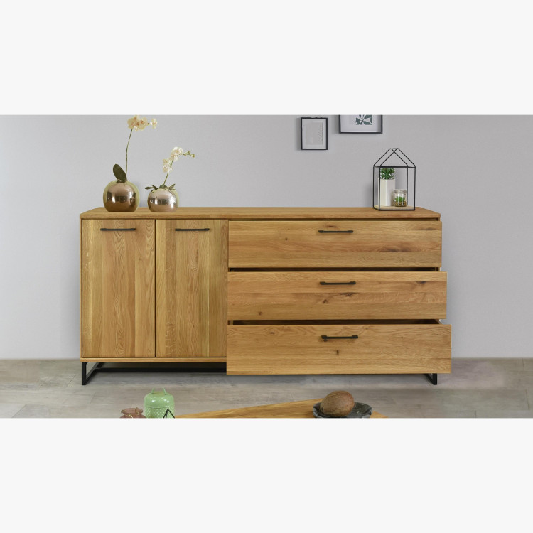 Große Kommode fürs Schlafzimmer - Massivholz im Loft-Stil, Lagos 49