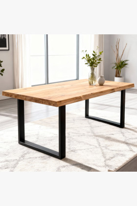 Esstisch Wildeiche massiv 160x90 cm natürliche Optik