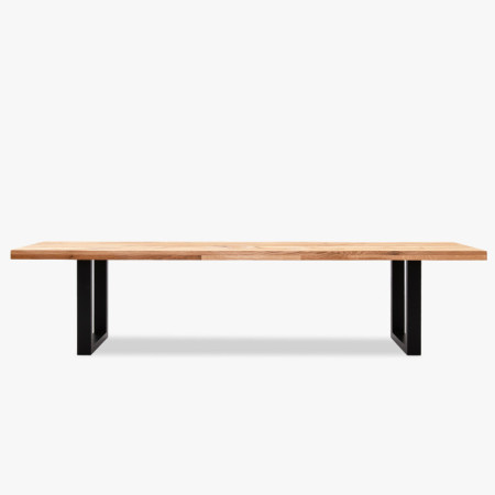 Holzmassiveiche-Bank ohne Rückenlehne 160 cm