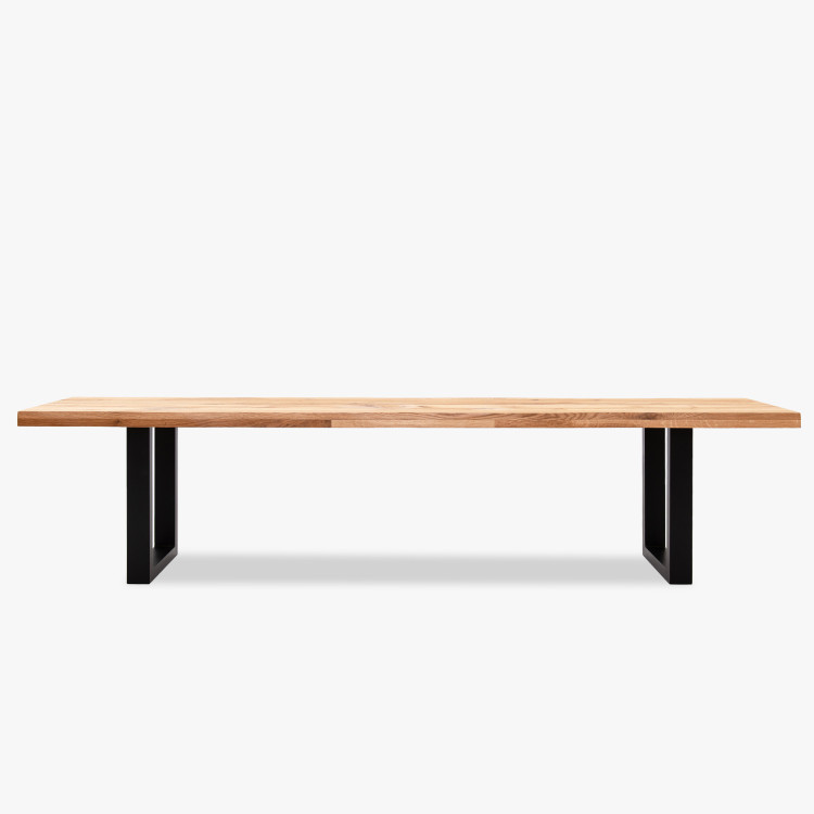 Holzbank massiv Eiche ohne Rückenlehne 180 cm