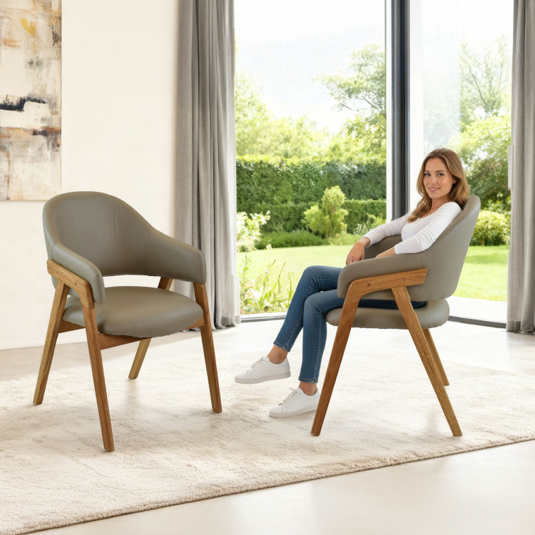 Jídelní set York & Beny – Eleganz und Komfort aus massivem Eichenholz