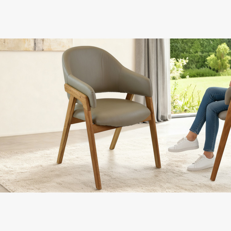 Jídelní set York & Beny – Eleganz und Komfort aus massivem Eichenholz