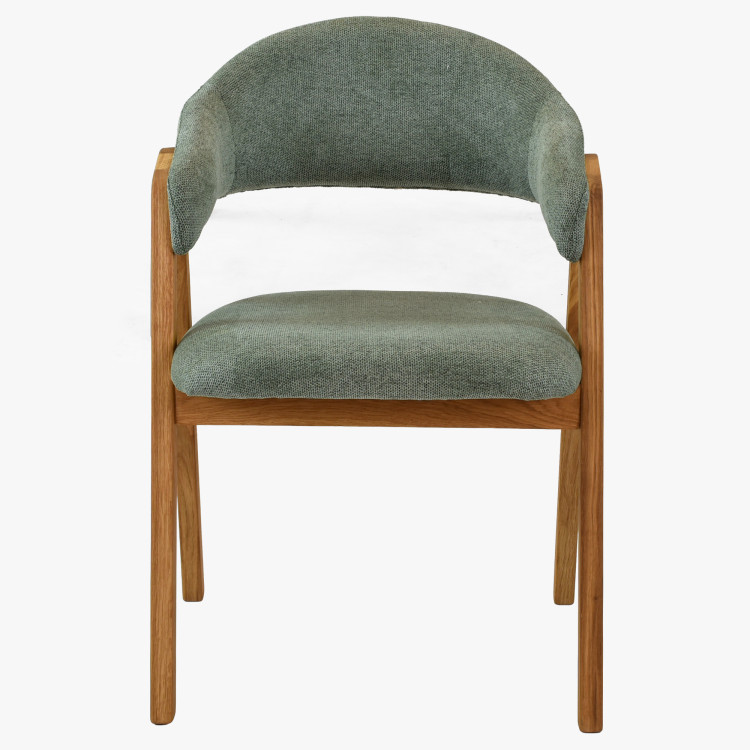 Jídelní stůl z dubového masivu a 4 čalouněné židle York & Arco