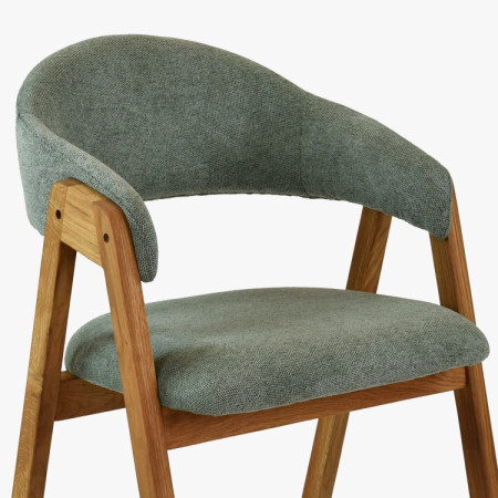 Jídelní stůl z dubového masivu a 4 čalouněné židle York & Arco