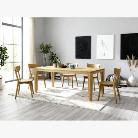 Jídelní stůl DUB öl Massivholz, Modell YORK 140 x 80 cm