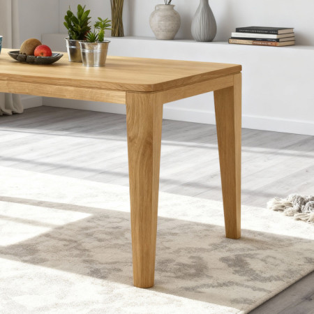 Jídelní stůl DUB öl Massivholz, Modell YORK 140 x 80 cm