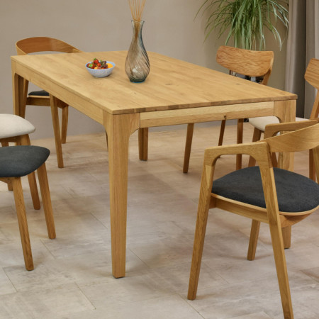 Ausziehbarer Holztisch - Eiche 180 cm lang