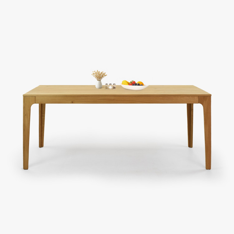 Ausziehbarer Holztisch - Eiche 180 cm lang