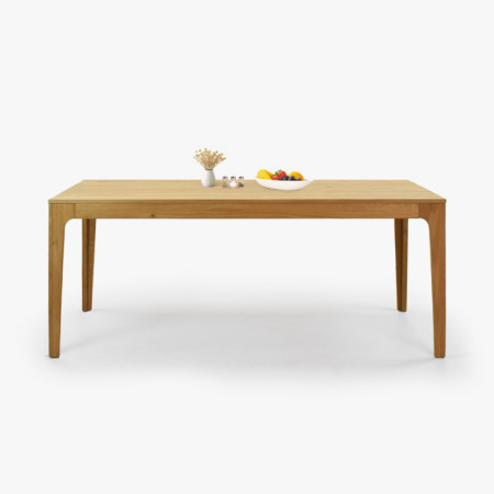 Ausziehbarer Holztisch - Eiche 180 cm lang